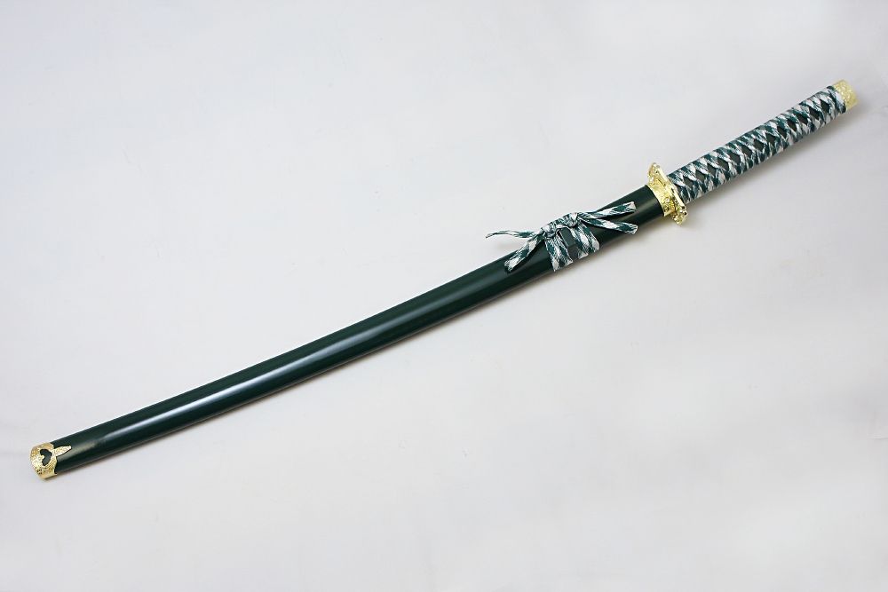 Armas Del Mundo Меч самурайский. Ножны зеленые, золотой декор