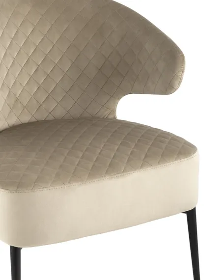 Лаунж-кресло Royal велюр бежевый