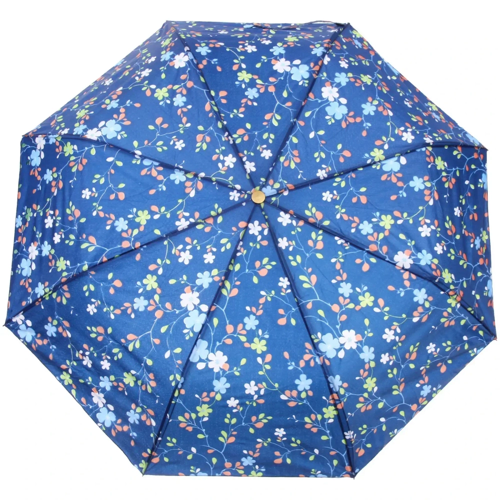 Зонт женский полуавтомат «Лагуна», микс 6 цветов, 8 спиц, d-100см, длина в слож. виде 30см