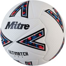 Мяч футб. MITRE Ultimatch One 24, 5-B01789C29, р.4, 24 пан.ТПУ, термосшивка, бело-черный