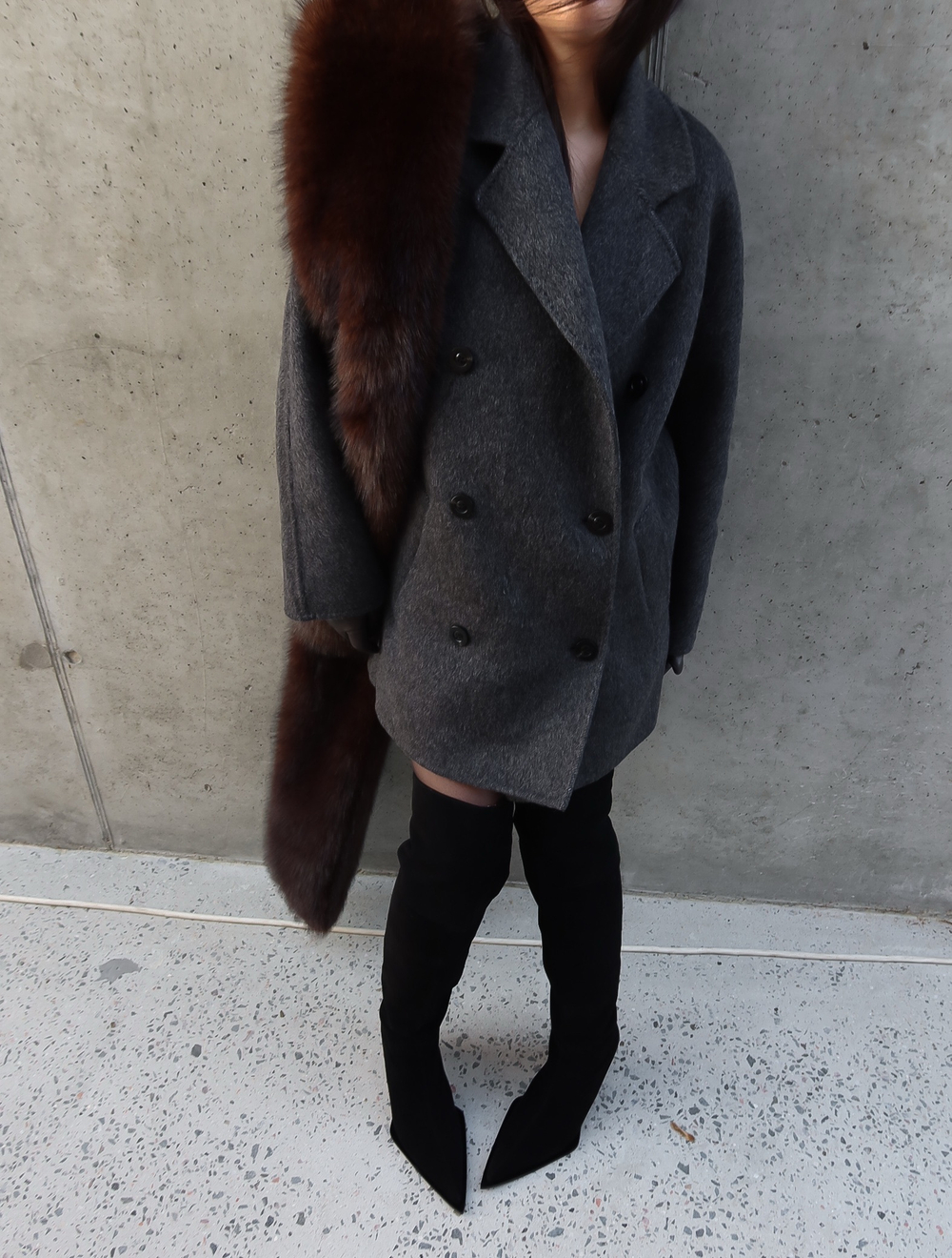 Пальто пиджак из шерсти DARS