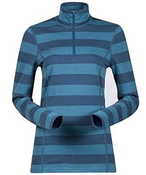 Блуза женская с длинным рукавом и высоким воротом на молнии Bergans Akeleie Half Zip 1869