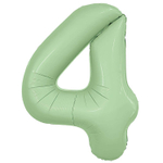 Шар фольгированный Цифра 4 101 см (Зеленый)