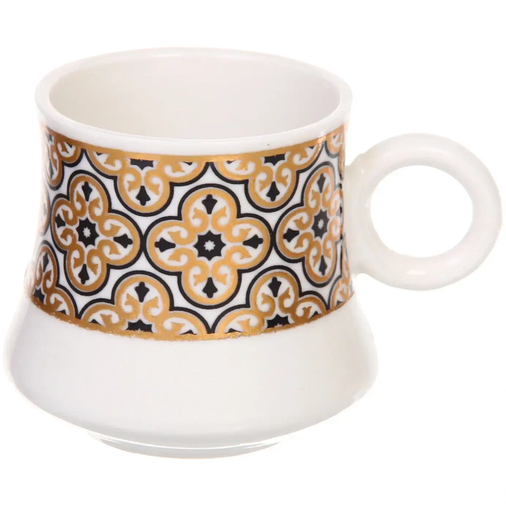 Кофейный набор 12 предметов «Восточная сказка» ( 6кружек 90мл+6 блюдец), узоры