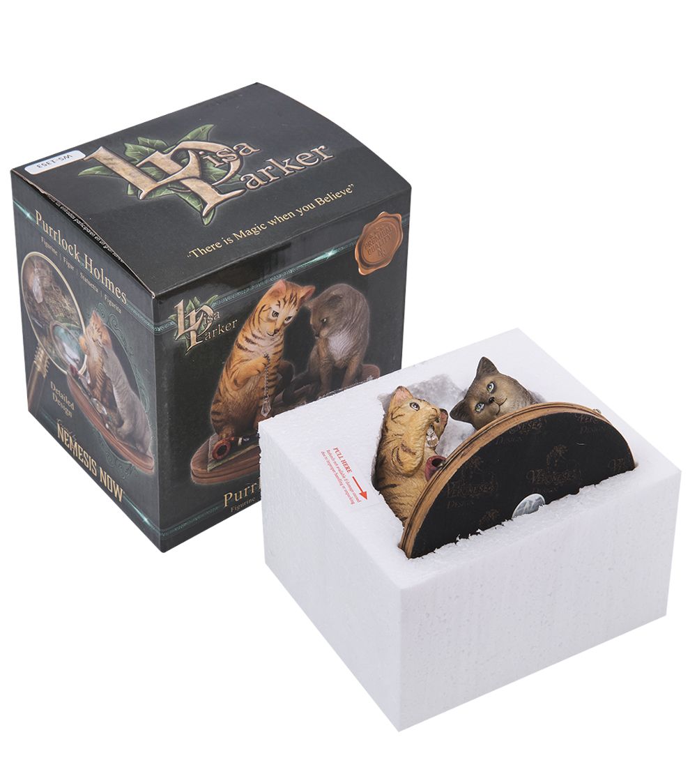 Veronese WS-1353 Статуэтка «Пара котов - Purrlock Holmes» (Лиза Паркер)