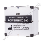 Инверторное пуско-зарядное устройство KVAZARRUS PowerBox 360i, таймер, алюминиевый кейс