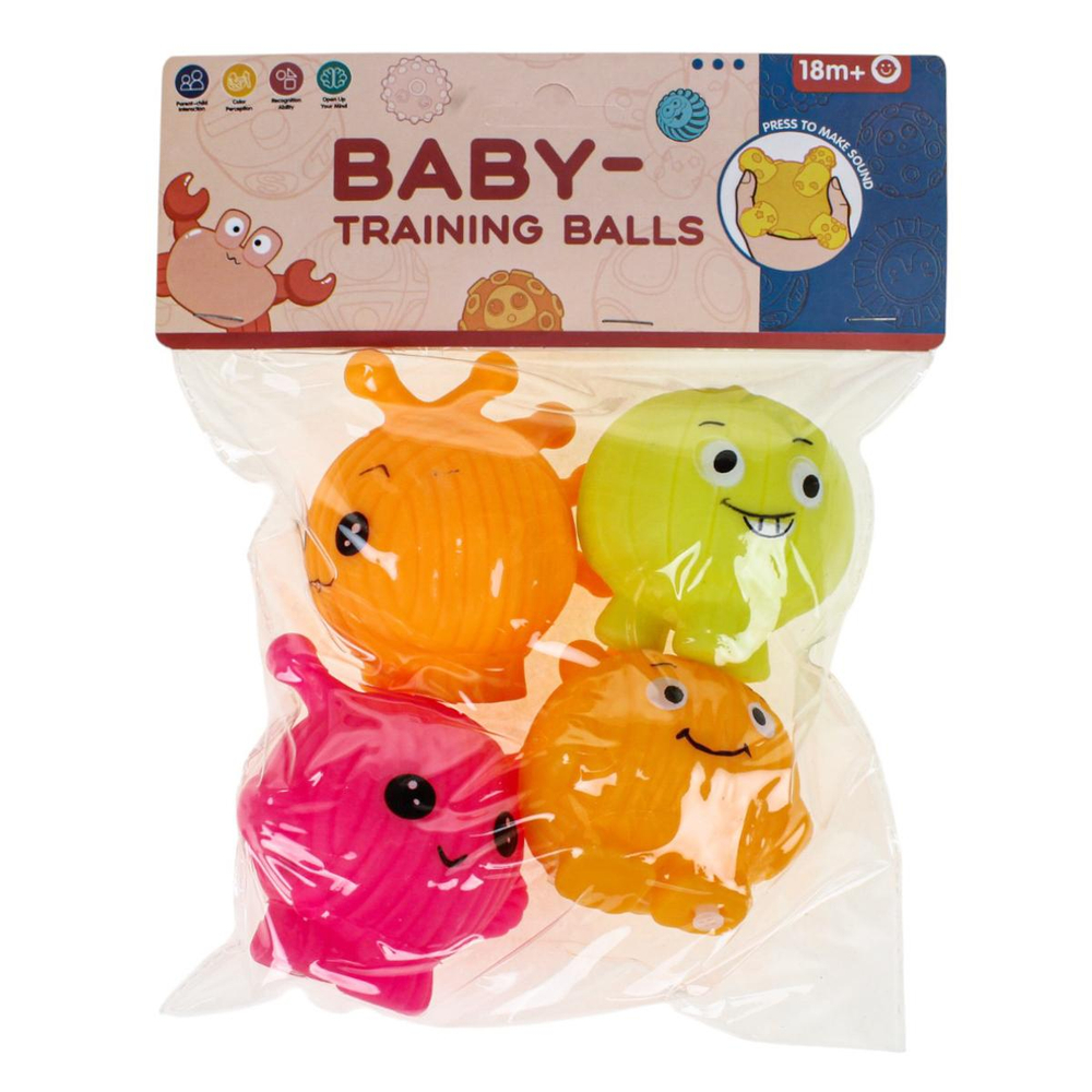 Набор игрушек для купания 4шт, пакет W8643