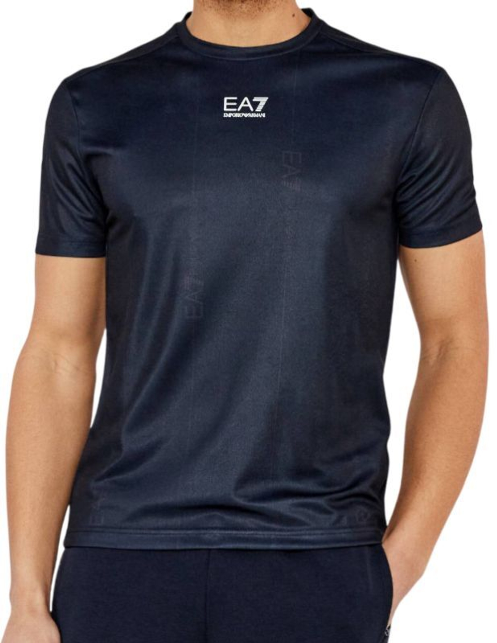 Мужская теннисная футболка EA7 Man Jersey - черный