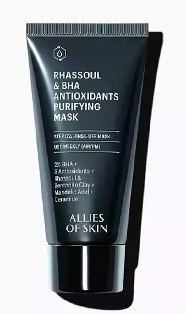 Allies of Skin Rhassoul &amp; BHA Antioxidants Purifying Mask, 50ml/ Очищающая маска