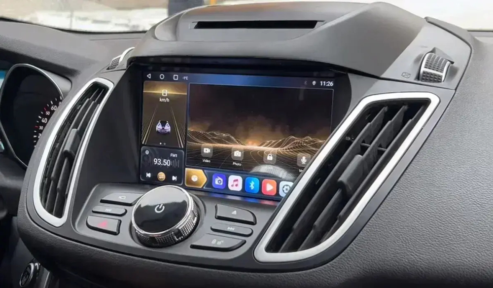Магнитола для Ford Kuga 2 2012-2019 (без SYNC 3) - Carmedia SF-9203-1 (рамкка 9") QLed+2K, Android 13, TS20, CarPlay, 4G SIM-слот