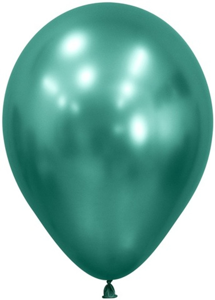 Шар (12''/30 см), Reflex, Зеркальный блеск, Аврора грин (932), хром, 50 шт.