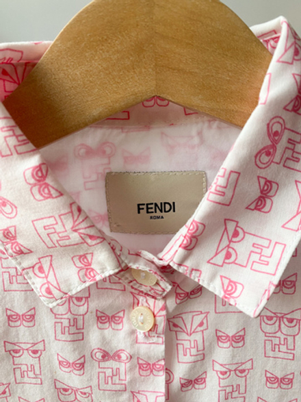 Хлопковая блузка Fendi, 110