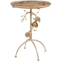 Декоративный столик Орхидея Фиори Айвори Мраморное золото