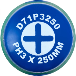 D71P3250 Отвертка стержневая крестовая ANTI-SLIP GRIP, PH3x250 мм