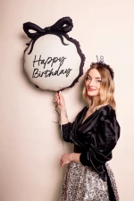 Шар с бантиком "С Днем Рождения" [Happy Birthday] (45 см)