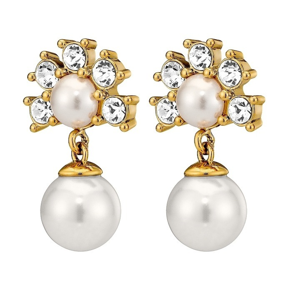 Серьги Dyrberg Kern VERONICA SG CRYSTAL /WHITE PEARL 450109