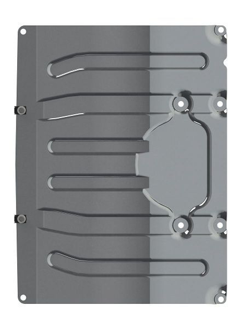 Защита радиатора (3 мм, алюминий) для BMW X3 xDrive 20d 2017-2024 (V - 2.0d AT xDrive), BMW X4 2018- (V - xDrive 20i AT AWD; xDrive30i AT AWD) Sheriff.03.3743