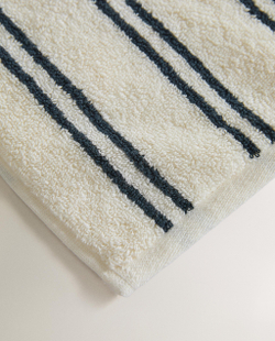 Zara Home Полотенце для лица и рук из хлопка, в полоску · 9547/013