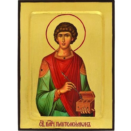 Пантелеймон Целитель. Афонская икона ручной работы.