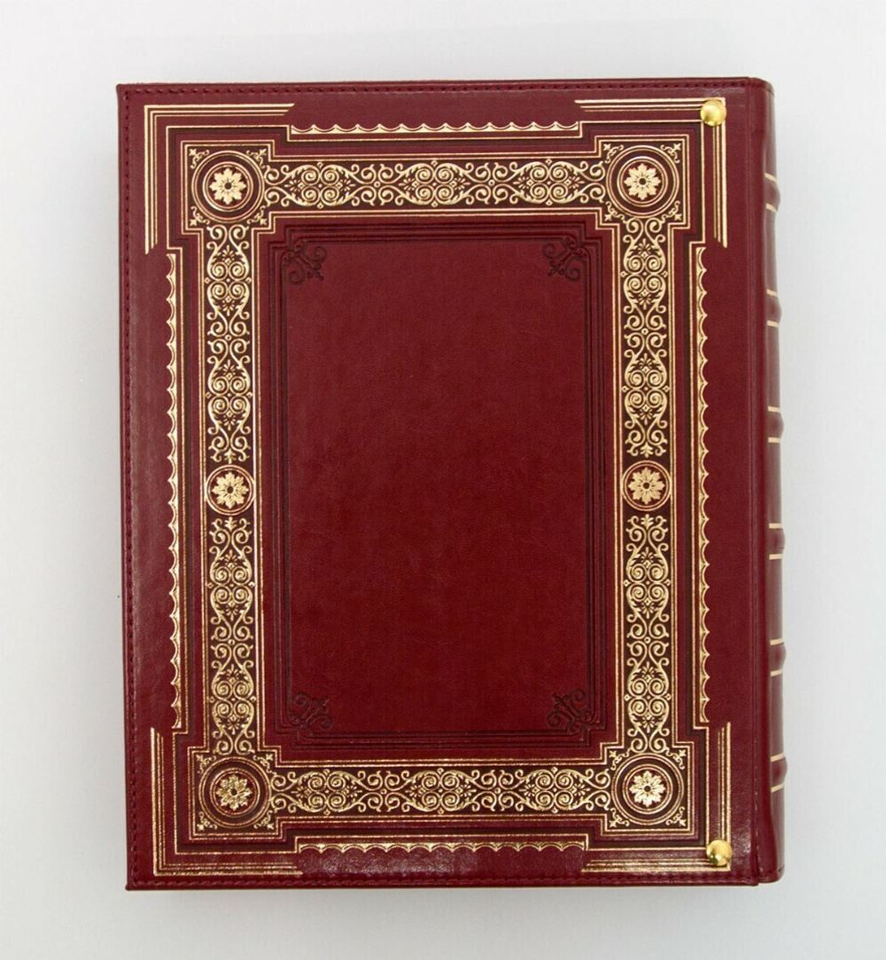 Родословная книга «Ампир» экокожа бордо