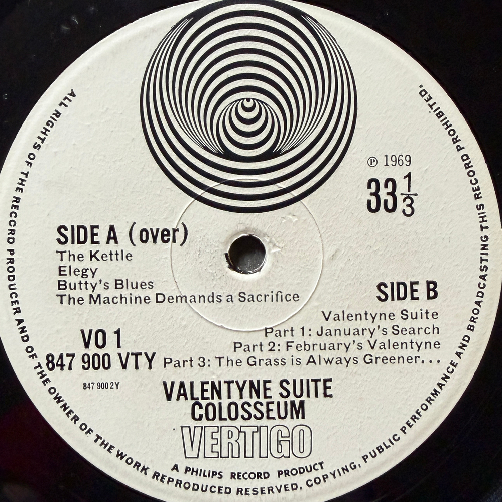 Colosseum ‎– Valentyne Suite (Англия 1969г.)