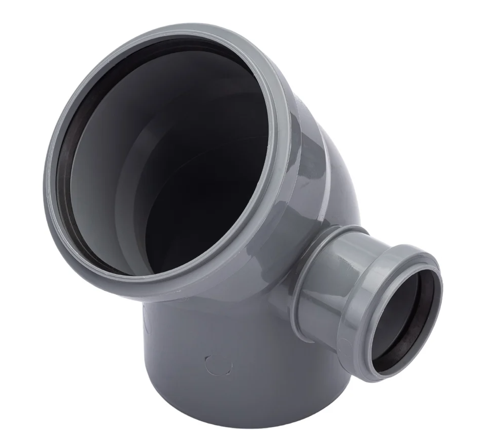 Отвод ПП 110*45 с выходом 50 правый