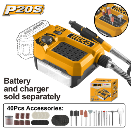 Гравер аккумуляторный INGCO CMGLI2001 20 В