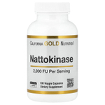 California Gold Nutrition, наттокиназа, протеолитический фермент, 2000 FU, 180 растительных капсул