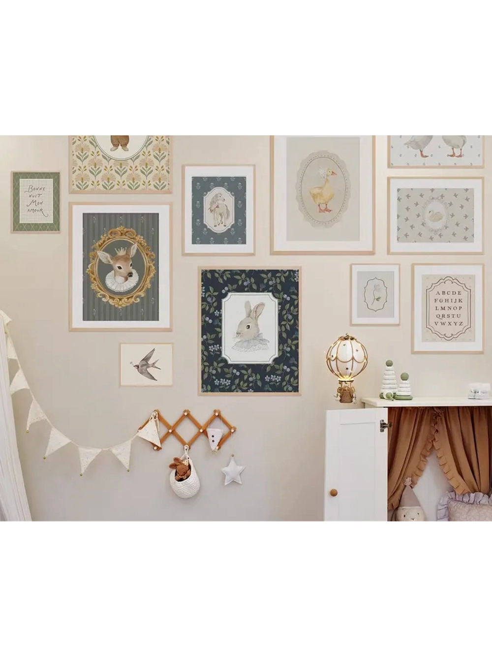 Постер детский винтажный стиль 50х70 см