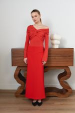 ТОП-БОДИ С УЗЛОМ, КРАСНЫЙ