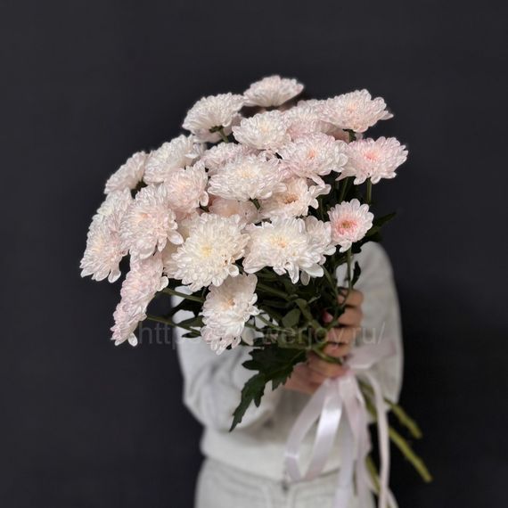 Букет из розовой хризантемы