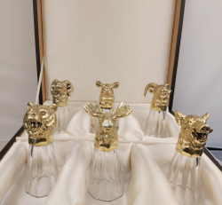 Стопки-перевертыши "Звери" №16, в наборе 6 шт. в ассортименте