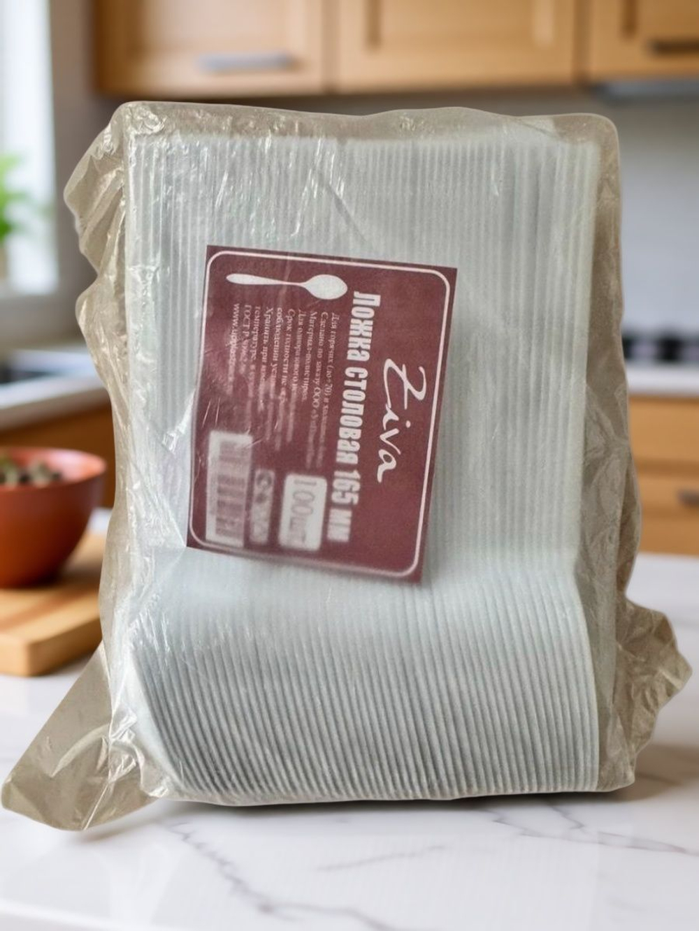 Ложки пластиковые столовые 100шт