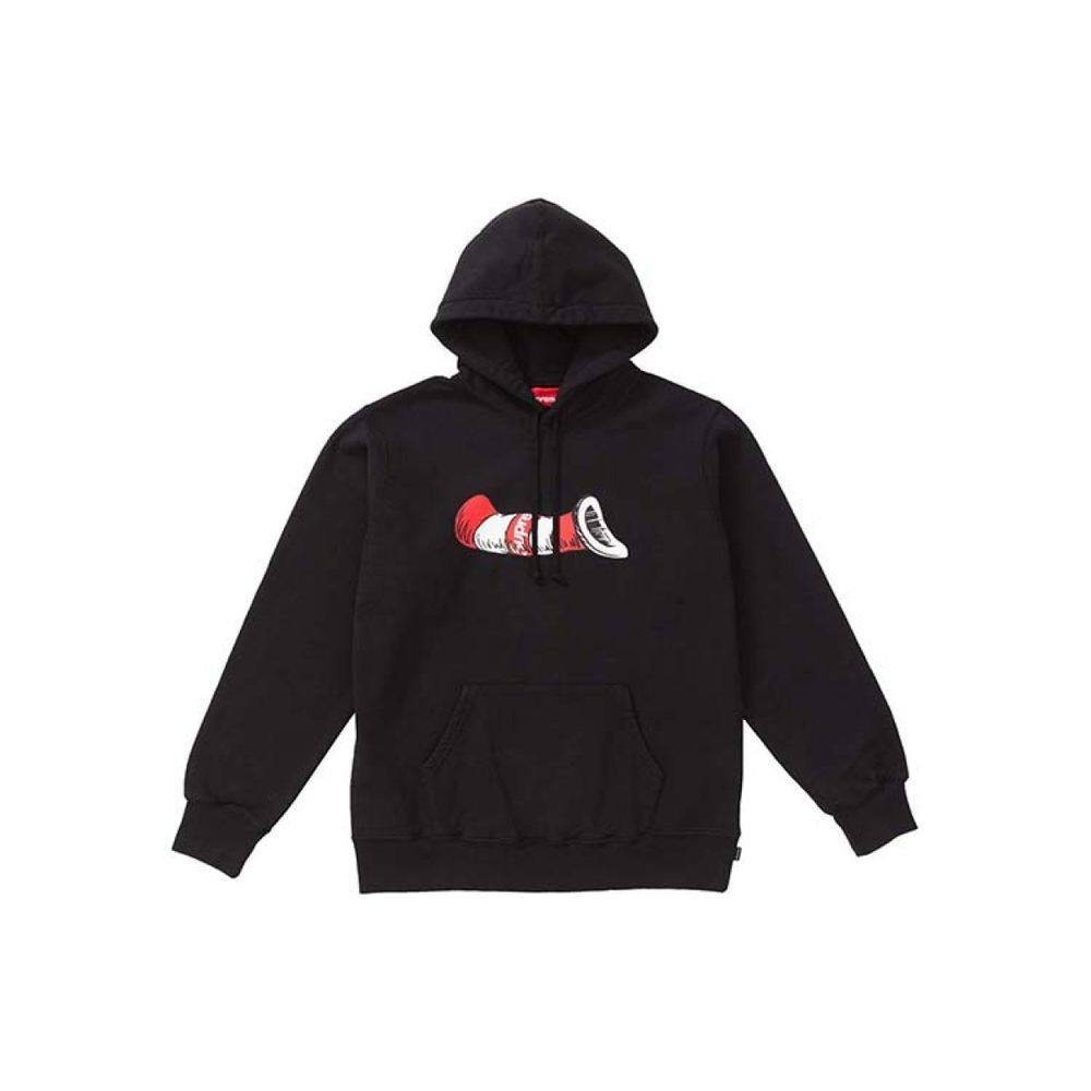 Supreme FW18 Cat in the Hat Hooded Sweatshirt Black