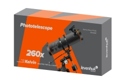 Фототелескоп Levenhuk Kelvin Nova PLUS 130/650 - коробка с изображением телескопа на упаковке