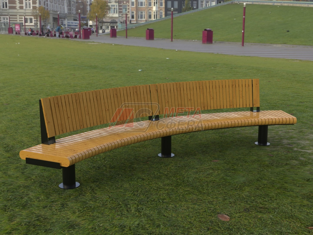 Скамейка Rail Road 01 внутренний радиус