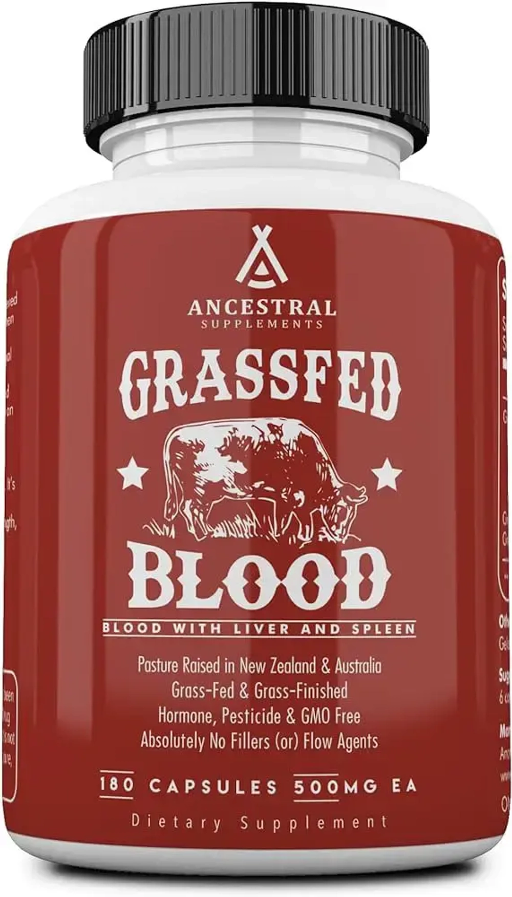 Ancestral Supplements - Grass Fed Blood 500 mg 180 capsules