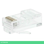 Коннектор TWT TWT-PL45-8P8C RJ45 UTP 8P8C. универсальный. cat.5e. 100 шт.