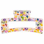 Краб для волос 8,5 см, прозрачный с рисунком, АССОРТИ, MONTE VITA, 457005