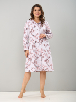 Халат Х-252/бежмеланж-кофецветы