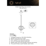 Подвесной светодиодный светильник Aployt Ambr APL.057.16.12