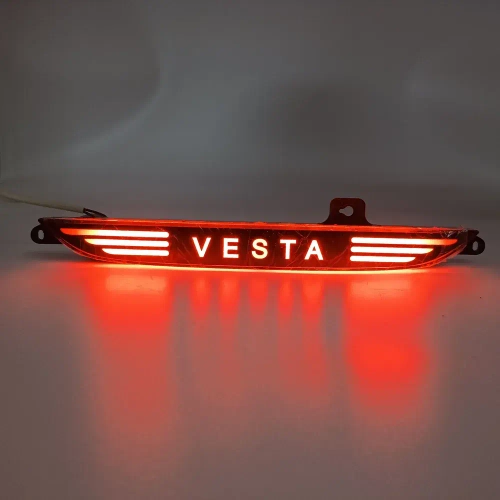 Фонарь противотуманный диодный в задний бампер с надписью "VESTA" для Лада Веста