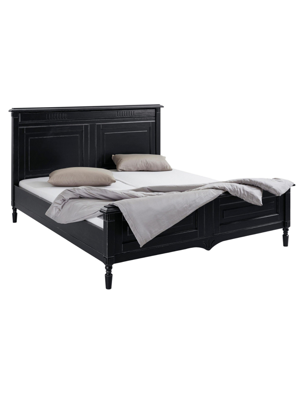 Кровать Джоли 180х200 из массива береза, черный, MAKOSA