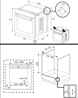 Электрический духовой шкаф Hotpoint FE8 1352 SMP BLG