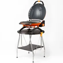 Портативный газовый гриль O-Grill 900MT bicolor black-gold + адаптер А, 1 горелка