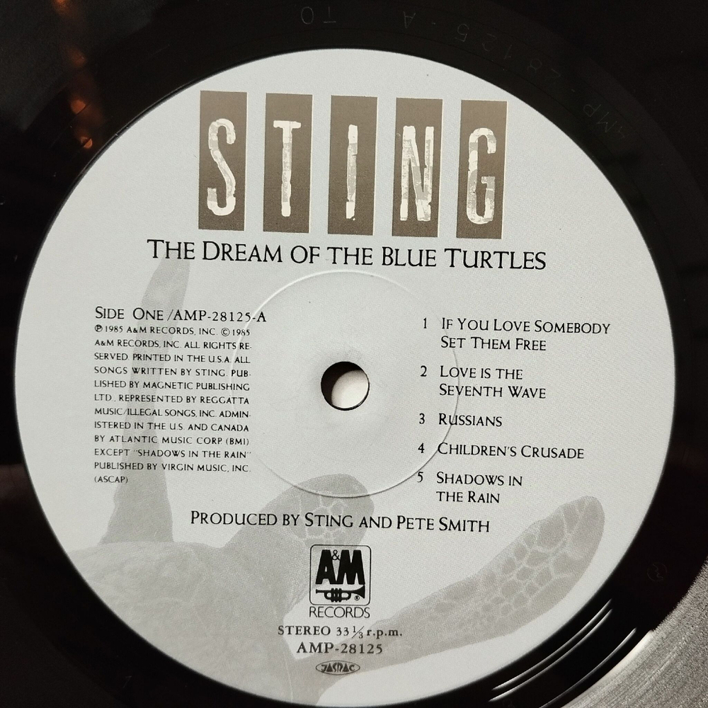 Винтажная виниловая пластинка LP Sting The Dream Of The Blue Turtles (Japan 1985) (Obi) Shadows In The Rain