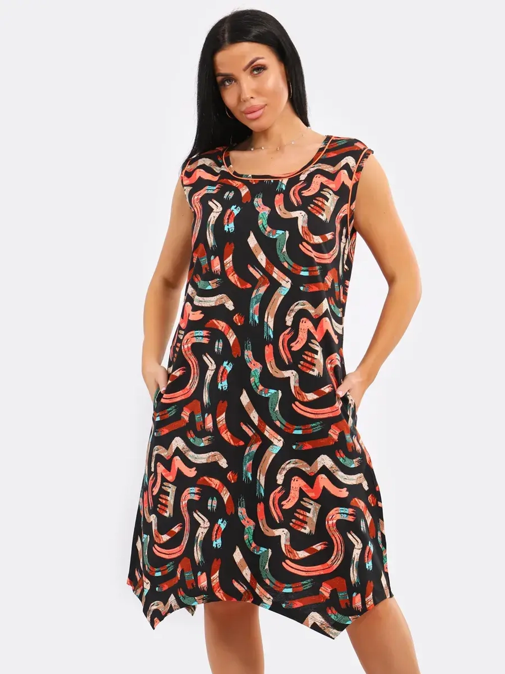 Платье хлопок большие размеры