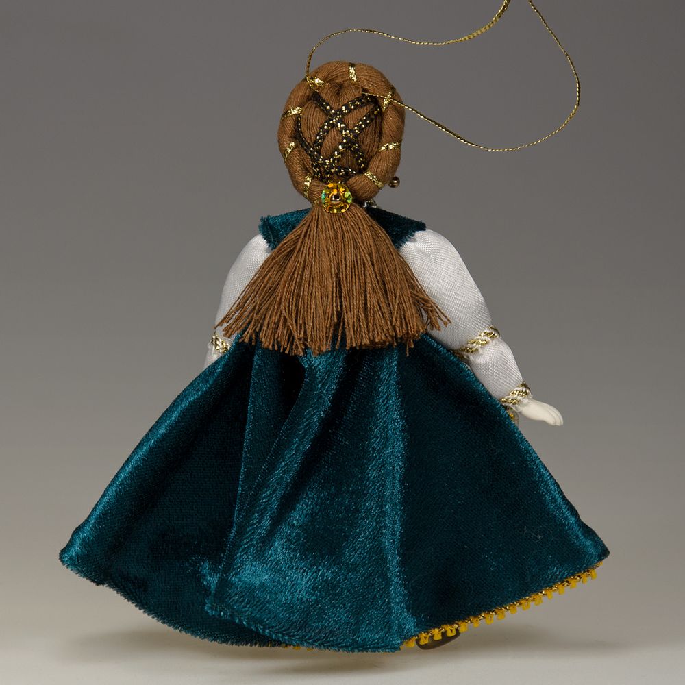 Ёлочная игрушка кукла Дама