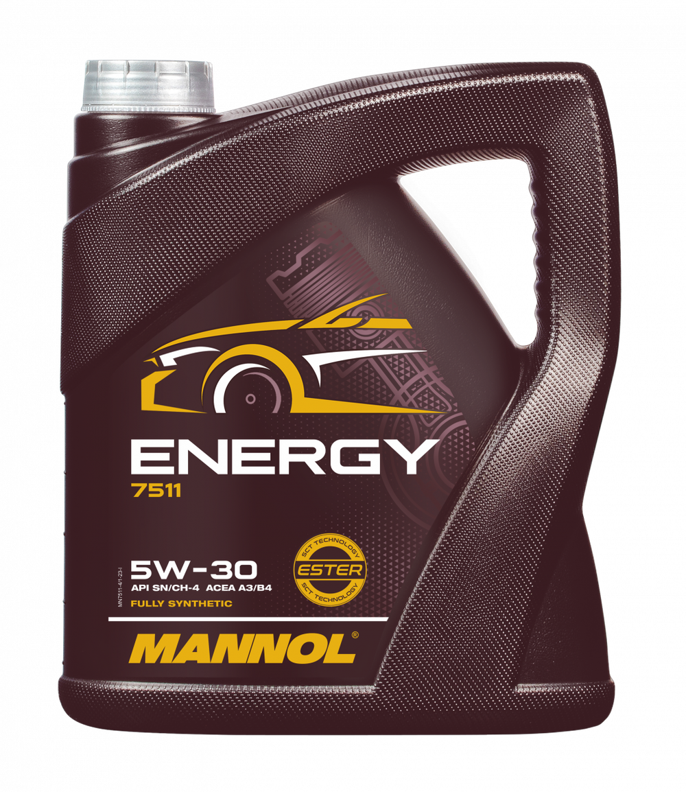 Моторное масло Mannol Energy 5W-30, синтетическое, 4 л