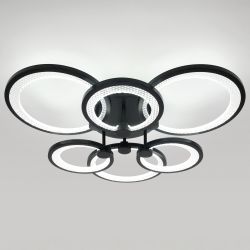 Светильник потолочный светодиодный ЭРА Модерн Odry CLL-1-117-RC BK с ДУ 117W 3000-6500К черный | Светильники SPB-6 с ДУ